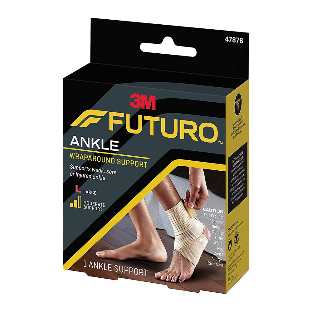 3M Futuro Wrap Around Ankle Support, Moderate Support, Large, 1 Ea